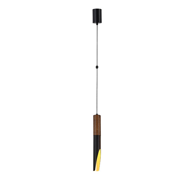 modern mini pendant light for dinning room  walnut color black finish ceiling mount